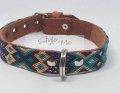 Thin Medium dog Collar Style By Me in Toronto Mexican Art handmade Toronto 212