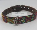 Thin Medium dog Collar Style By Me in Toronto Mexican Art handmade Toronto 412