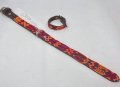Thin Medium dog Collar Style By Me in Toronto Mexican Art handmade Toronto 511