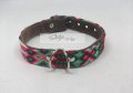 Thin Medium dog Collar Style By Me in Toronto Mexican Art handmade Toronto 812