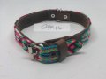 Thin Medium dog Collar Style By Me in Toronto Mexican Art handmade Toronto 813