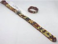 Thin Medium dog Collar Style By Me in Toronto Mexican Art handmade Toronto 911