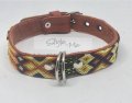 Thin Medium dog Collar Style By Me in Toronto Mexican Art handmade Toronto 912