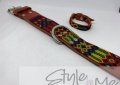 medium dog collar full knited Style by Me toronto Belen Mosqueda Mexican Art in Canada Handmade dog 05