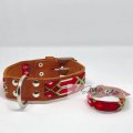 small dog collar full knited Style by Me toronto Belen Mosqueda Mexican Art in Canada Handmade dog 001